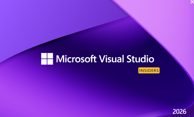 vs2026 splash