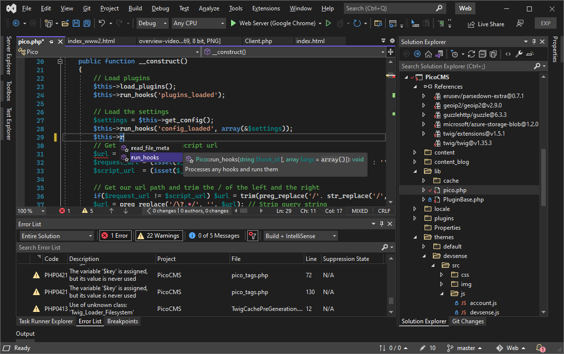 Php Tools For Visual Studio